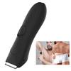 Electric Groin Hair Trimmer Waterproof Safety USB Charging Body Hair Groomer Adult Black