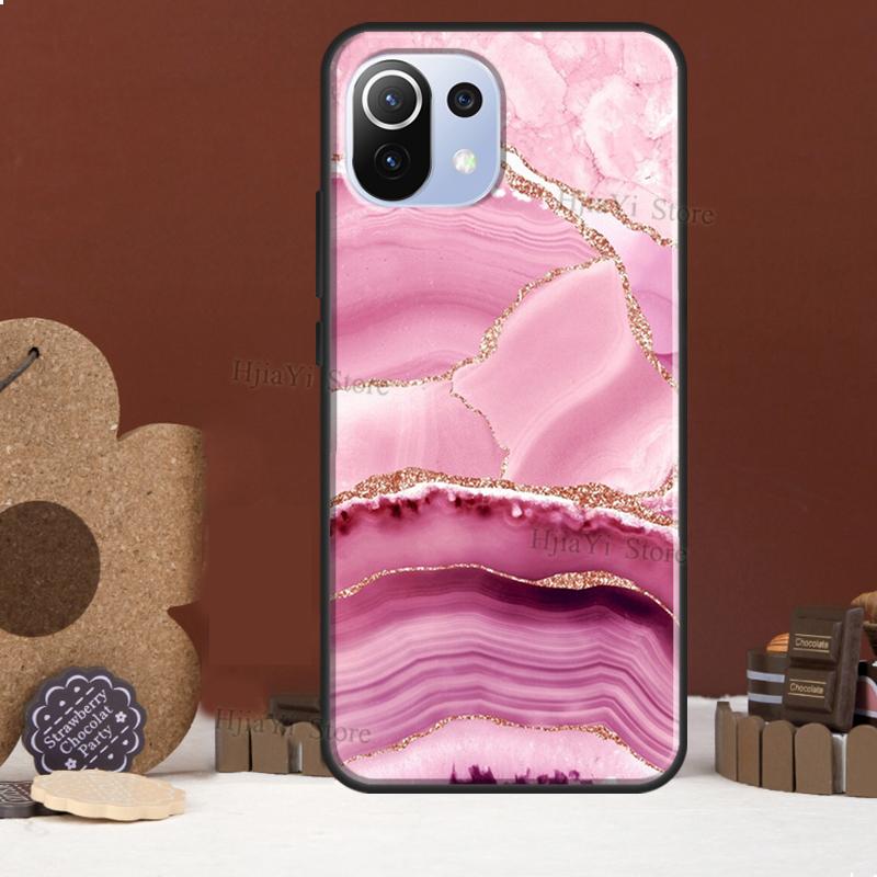 Teal Blue Gold Agate Marble Funda For POCO F5 X3 X4 X5 Pro F4 GT C40 F3 Case For Xiaomi 11T 12T Pro 12 X 13 Lite Cover