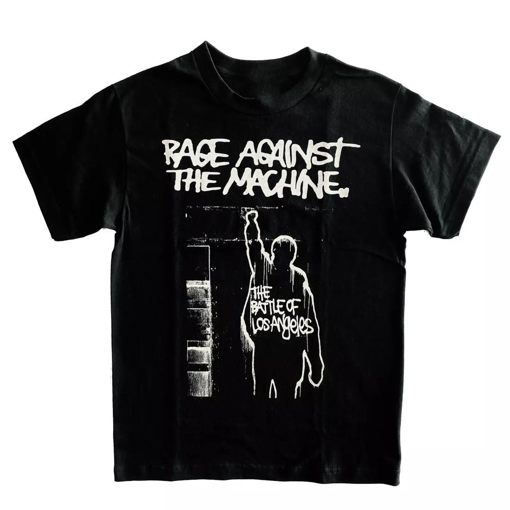 Vtg Rage Against The Machine Band The Battle Of Los Angeles Black T Shirt EL022 Unisex T-Shirt XXXL