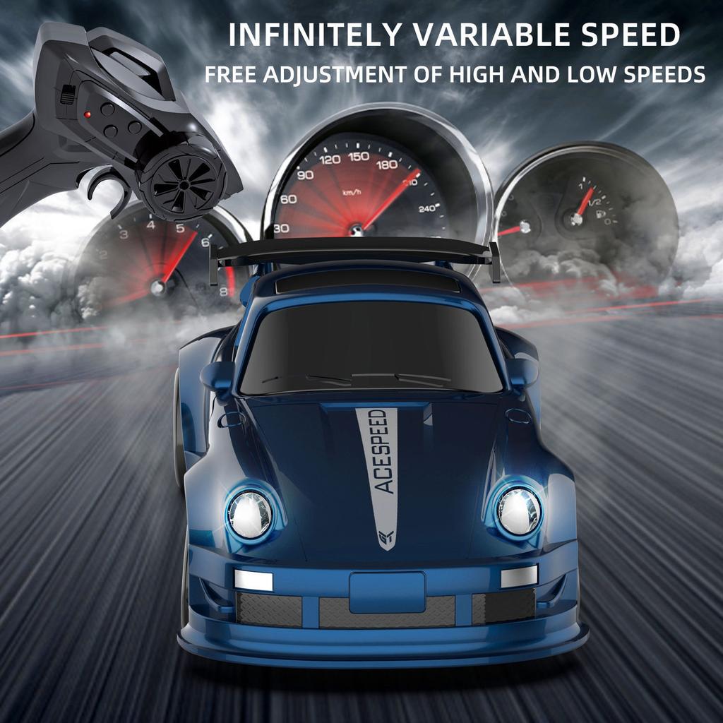 1/64 4wd Rc Drift Car Infinitely Variable Adjustable Speed Mini Pocket Desktop Racing Toy Car For Children Hobbyists