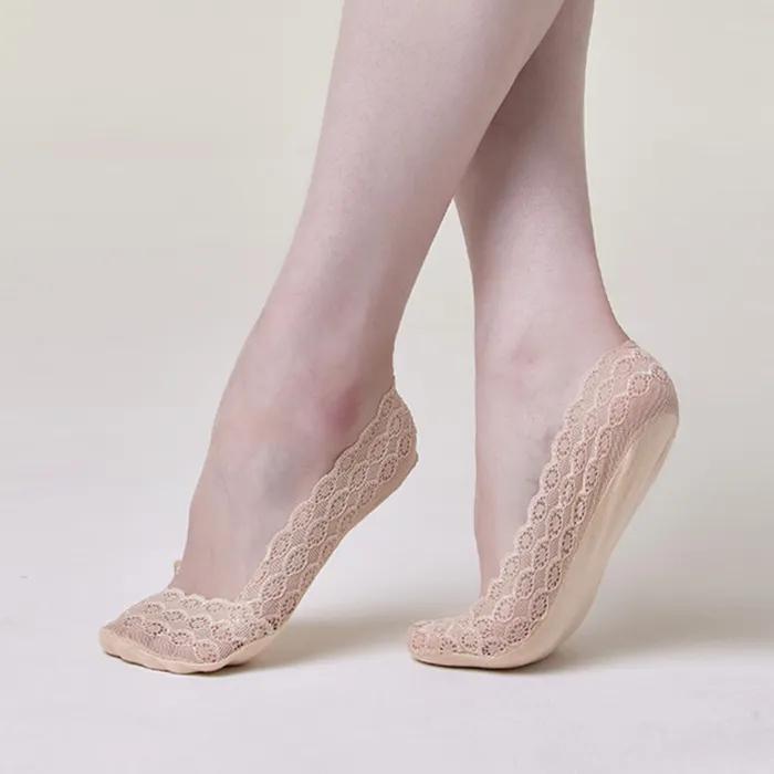 Cotton lace slippers