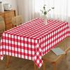 Gingham Tablecloth Rectangle Oktoberfest Table Covers Heavy Duty Covers Waterproof Party Decor for Cafe Camping Backyard BBQ