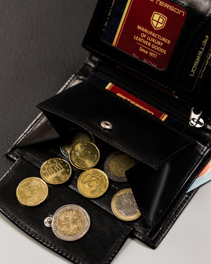 PTN Leather Wallet PTN 317-PR 2-1-1-2152 Black
