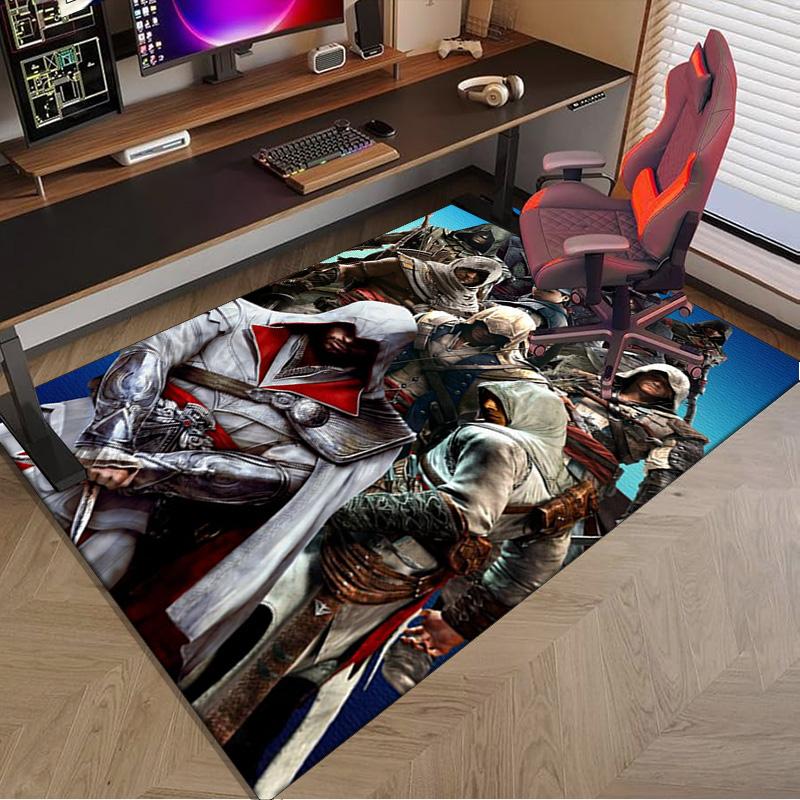 Assass Warrior Carpet, Chair Rug,Rug for Office Bedroom living rooms, Doormat decor Fan Gift Christmas Gift