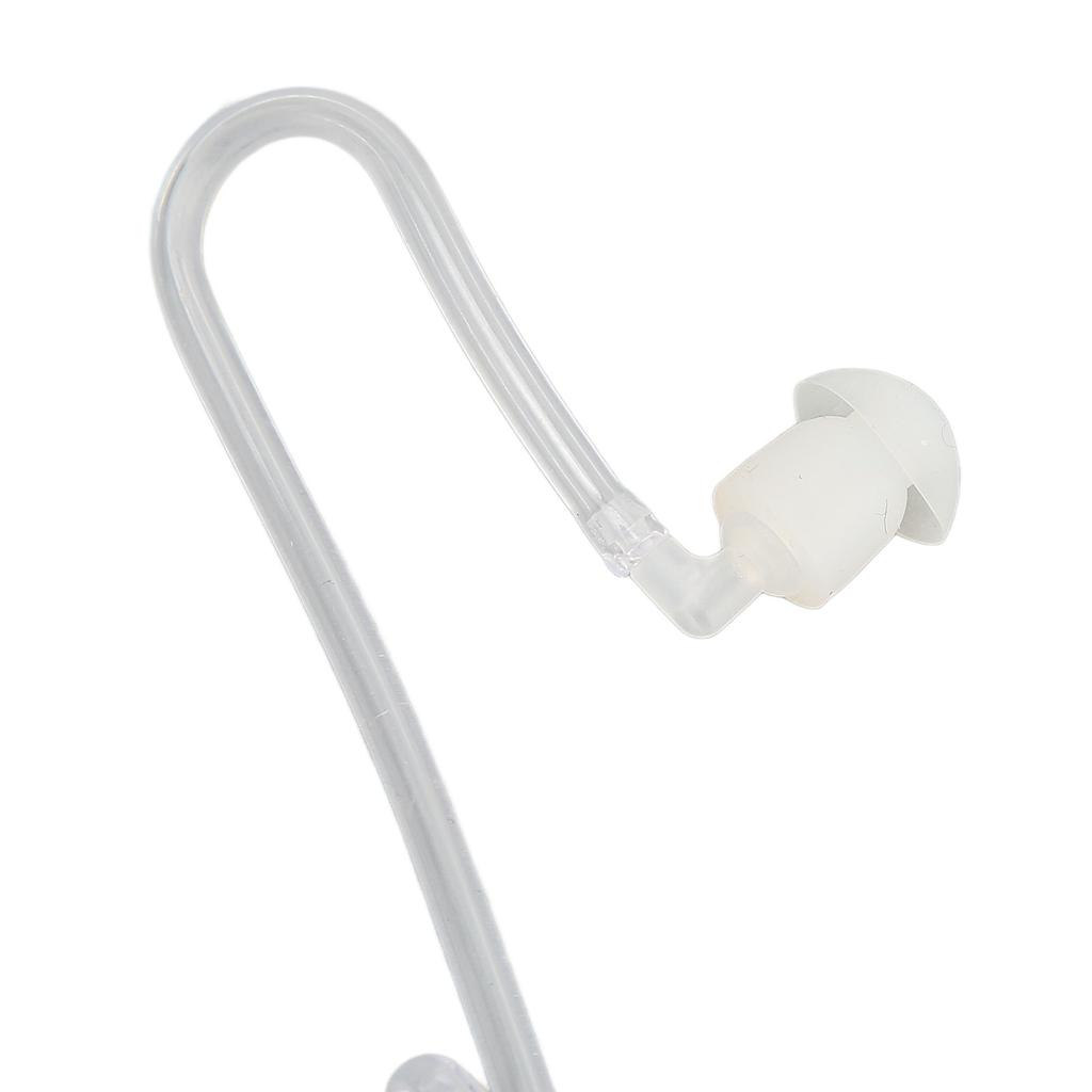 Auricolare con Tubo Acustico a 2,5 mm Pulsante PTT a Pin Singolo Auricolare con Clip in Acciaio per per Talkabout