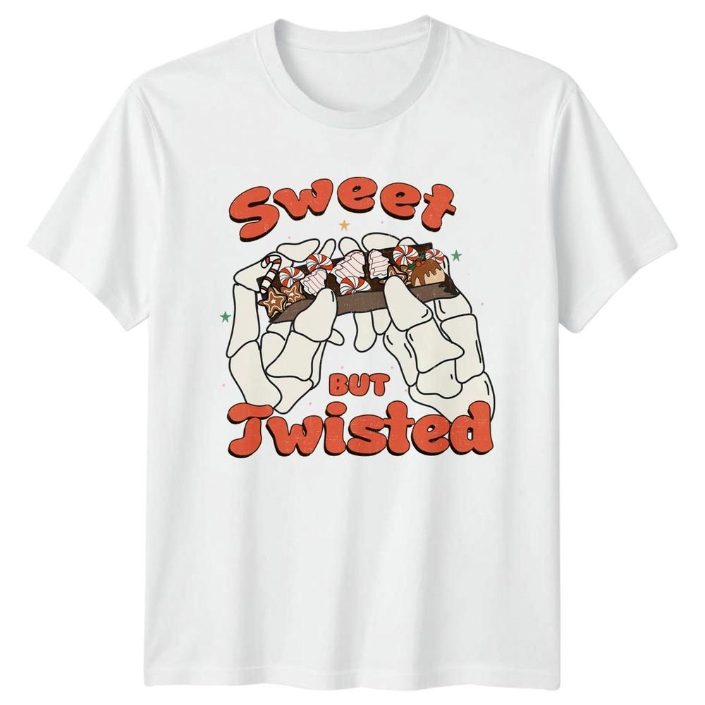 Sweet But Twisted Christmas Humor Holiday Unisexs TShirt Unisexs Graphic Tee S