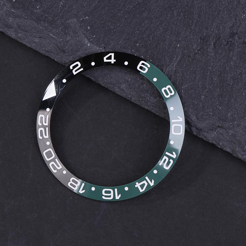 

38 мм изогнутая керамическая вставка безеля подходит для корпуса часов Skx007 Skx009 Gmt Nh35 Nh36 механизм вставки безеля кольцо мужские детали часов