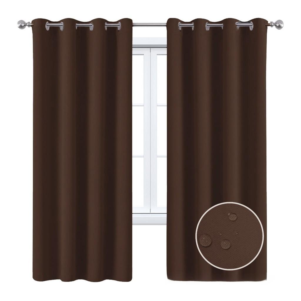 Solid Color Curtains With Insulation And Shading Design For Daily Household Use