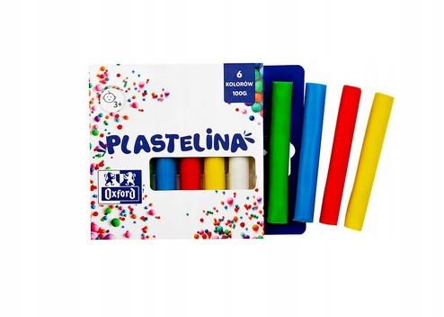 PLASTELINA OXFORD 6 KOLORÓW 100G. 400167089