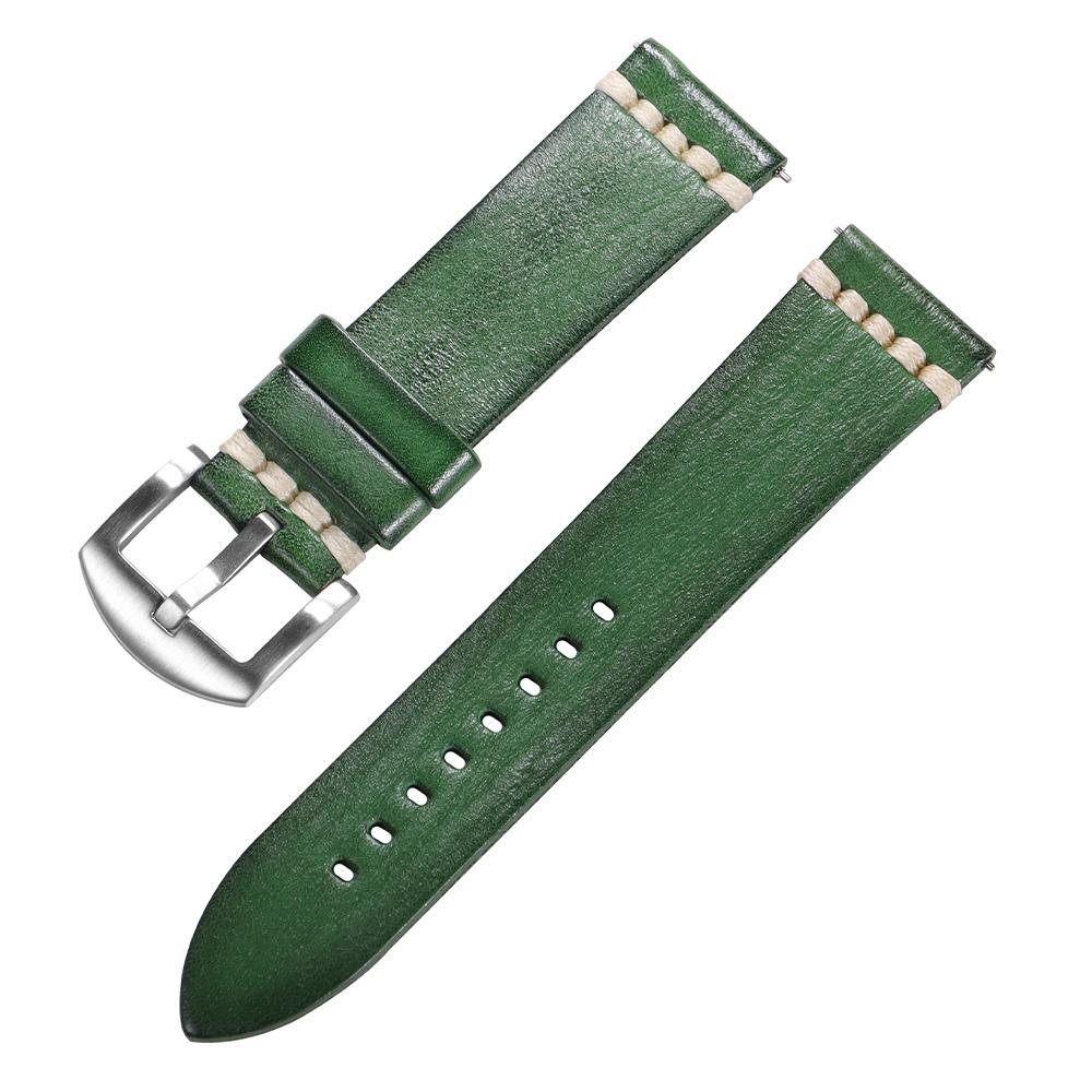 18mm 20mm 22mm 24mm Stitching Calfskin Watch Strap for Tudor for Samsung Vintage Cowhide Watchband for Seiko Men Wrist Bracelet