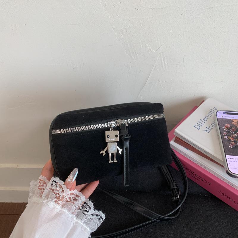 

Niche retro texture box bag women s bag 2025 new Korean version casual foreign style messenger bag fashionable shoulder bag tide