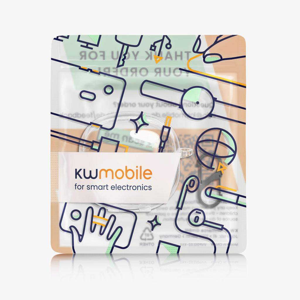 Kwmobile Husă pentru Căști Xiaomi Redmi Buds 6 Lite Protecție TPU Transparentă - Husă, Capac, Anti-Pierdere, -