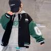 Children's Baseball Jacket Boy Bomber Jacket Spring Autumn Cool Boy Coat Kids Letter Print Outerwear