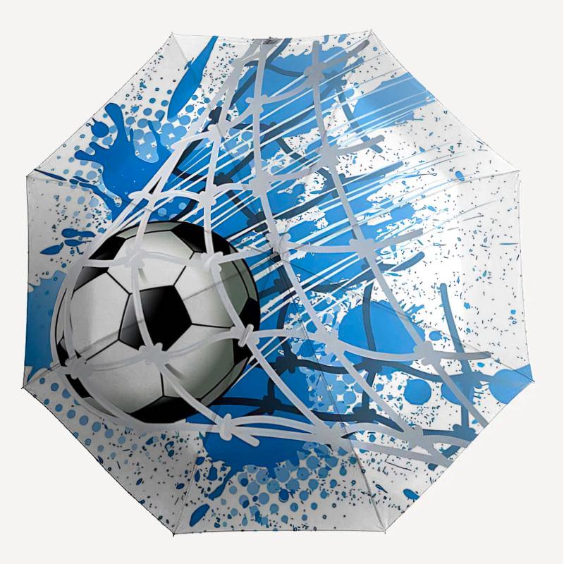 1PC Soccer Ball Net Umbrella-8-Rib Reinforced Portable Folding Travel Suitable for All Seasons Outdoor Daily Use-H0327