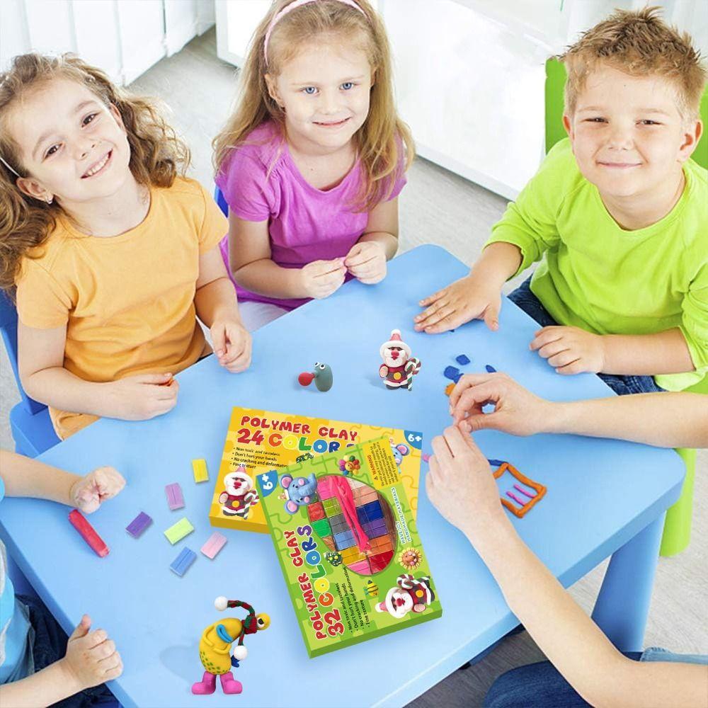 DIY Earring Jewelry Clay Blocks Toy Non-Toxic Clay Starter Kit Polymer Clay Toy  Kids Toy