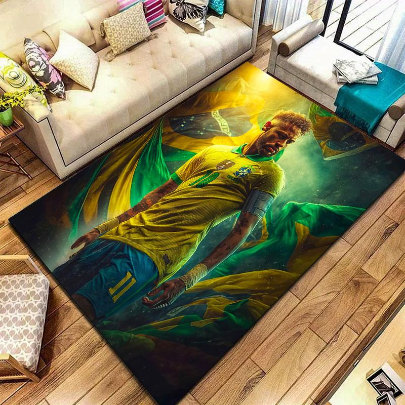 Neymar Carpet Rug for Living Room Bedroom Home Sofa Decoration,Kids play Non-slip Floor Mat