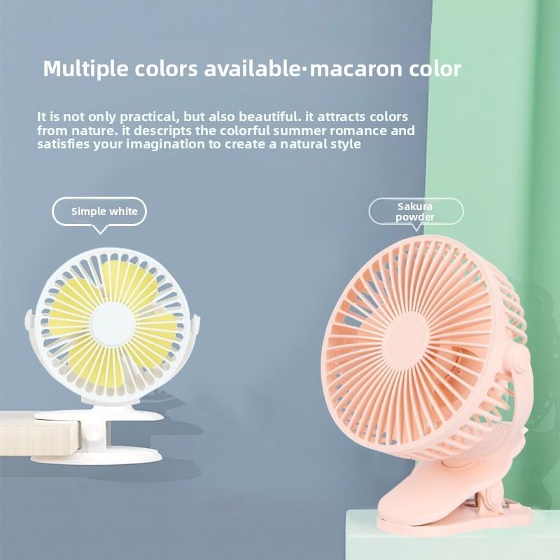 Usb Quiet Portable Desktop Fan With Clip Mount For Room Outdoors Activities Use