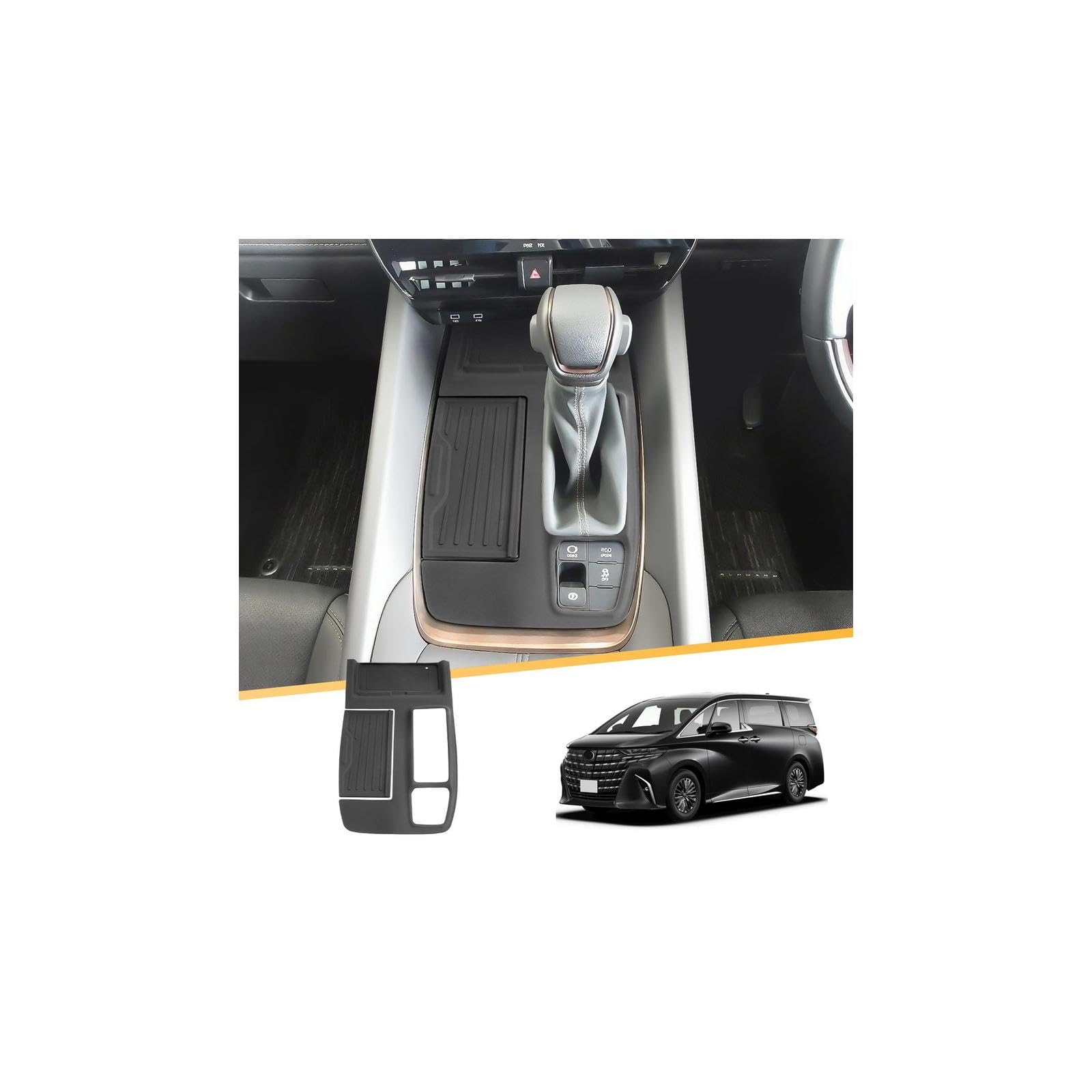 

Toyota 40 Series Gasoline Vehicle Shift Panel Console Tray with Rubber Dashboard Storage Interior 40 Series Alphard Custom Parts Straight Shift Lever