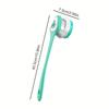 6-in-1 Rechargeable Electric Shower Brush Set for Full Body & Back - USB Powered  Detachable Long Handle & Exfoliating Silicone Brush