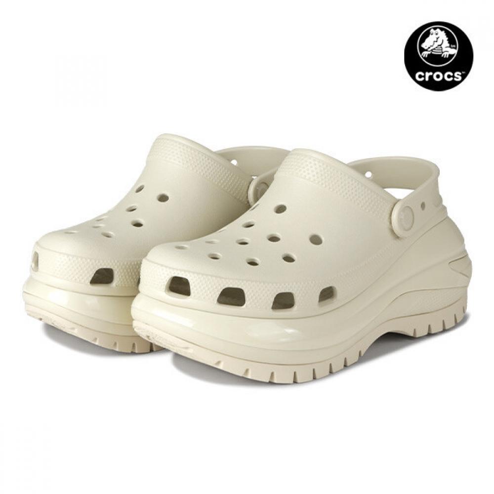 Crocs Mega Crush Clog Platform Bone 207988 2y2