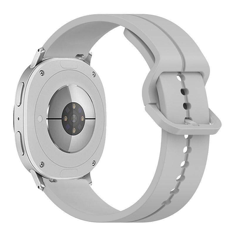 

Ремешок для Samsung Galaxy Watch8 Classic 46 мм/Watch8 44 мм/40 мм, силиконовый ремешок с рифленым дизайном Light Grey
