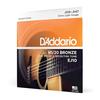 D'Addario Acoustic Guitar Strings 80/20 Bronze Extra Light .010-.047 EJ10 [Domestic Genuine Product]
