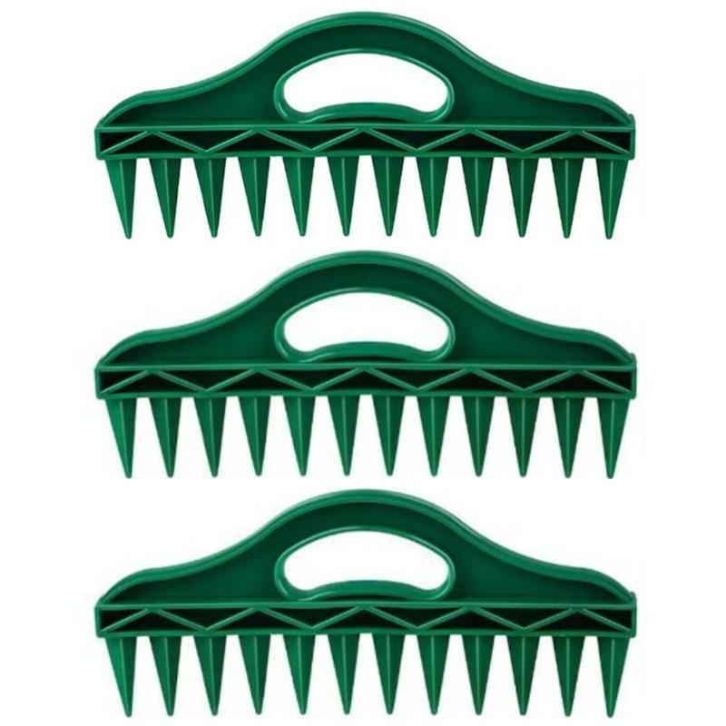 Hand Dibbler 12-Hole Fast Seeding Garden Seeder Tool Seed-in Soil Digger and Soil Spacer Planting Aids for Efficient Gardening