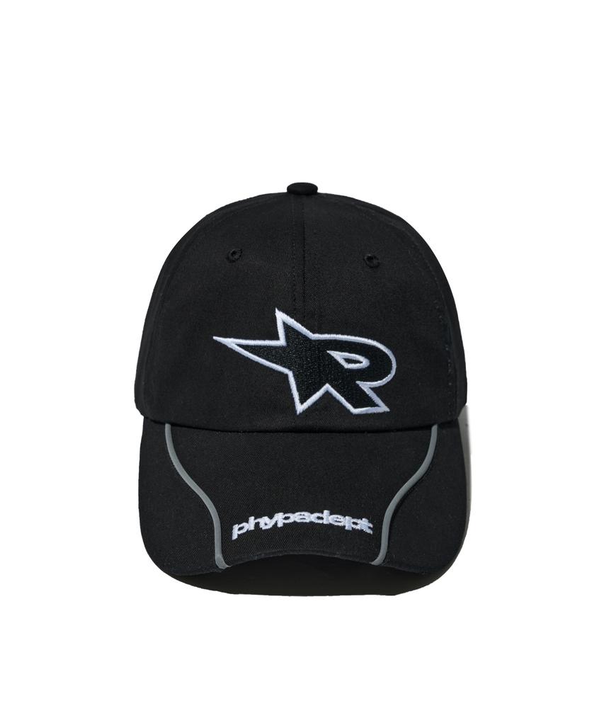 PHYSICAL DEPARTMENT Reflective Piping Acting Logo Ball Cap_Black