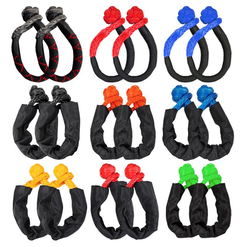 Elastic Soft Shackle Tow Rope for Off-road & Household Use - Suitable for Sedans & Heavy Trucks