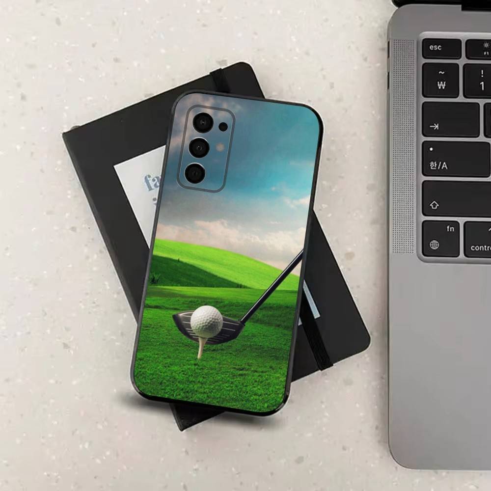 Sport Golf Ball For Samsung Galaxy A73,31,71,53,32,72,Note,22,41,8,9,52,J7,Soft Black Silicone Cover Case