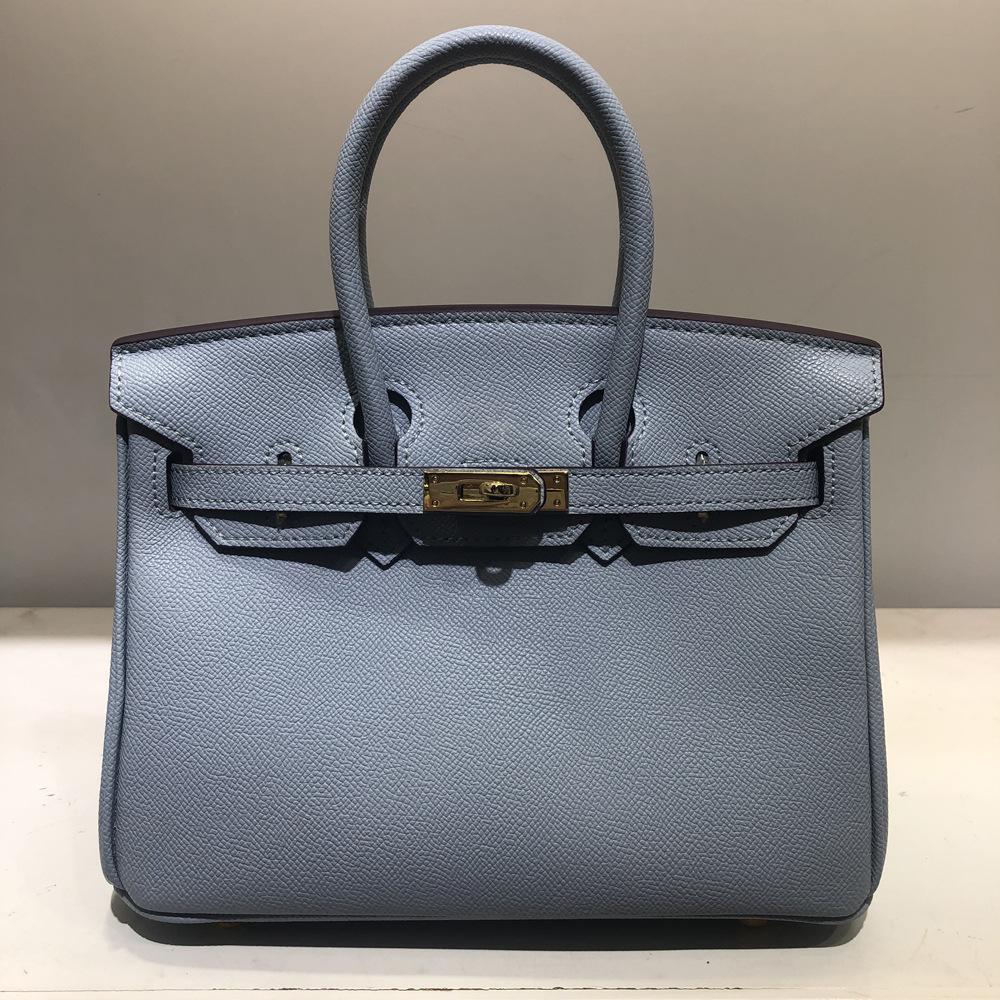 Stil Fasjonabel skinnveske 2025 Ny palmemønstret platinaveske Stor kapasitet Allsidig skulderveske for kvinner