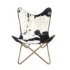 Butterfly Chair-Home & Living Room Chair– Goat Hair Leather Chair
