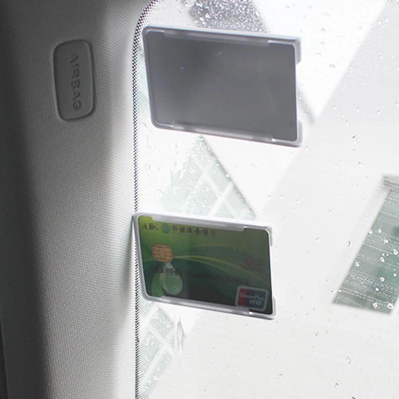 Custodia per Tessere Auto Clip per Biglietti Parcheggio Porta Tessere Auto per Vetro Parabrezza Custodia Porta Tessere Identificative Organizzazione Auto