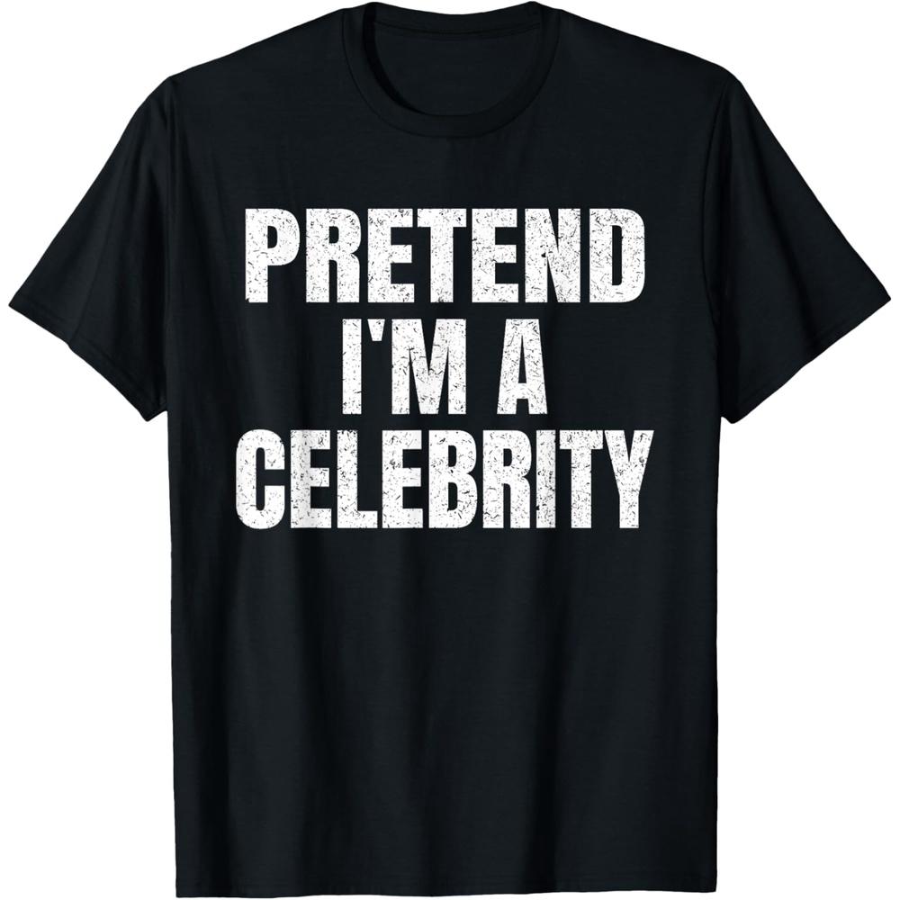 Pretend I m A Celebrity Family Group Easy Halloween Costume T Shirt S