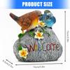 Realistic Bird Statue Resin Outdoor Garden Decoration Welcome Sign Sculpture For Garden Yard Lawn Decoration Gift