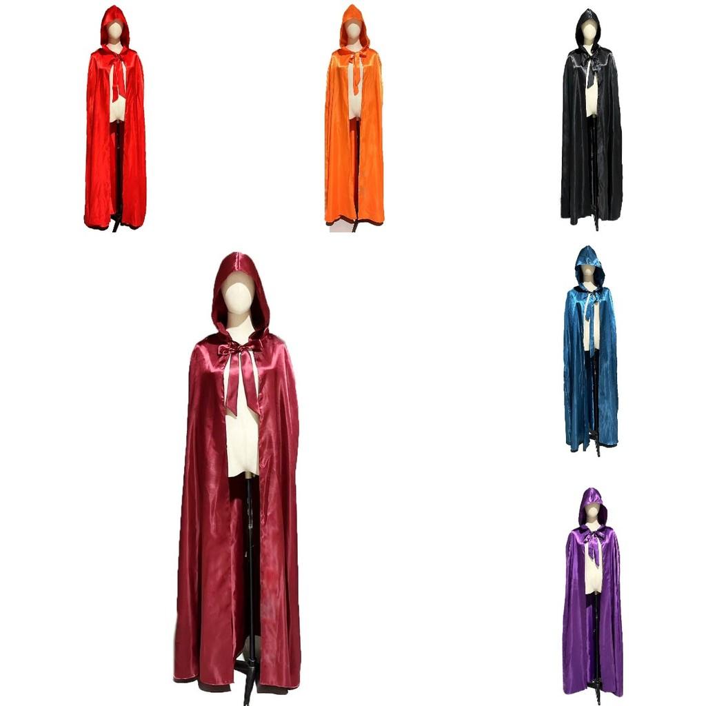 Halloween Hooded Cloak Robe Cape Party Vampire Cosplay Costume Clothing Perform