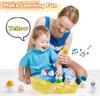 6PCS Shell Breaking Pressing Geometric Shape Matching Egg Puzzle Sensory Toy Easter Puzzle Twist Egg Gift