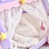 Mini Doll Tent Bed Cute Cotton Doll Sleeping Bag with Canopy Creative Desktop Decor for Kids Room Encourages Imaginative Play & Storytelling Toy