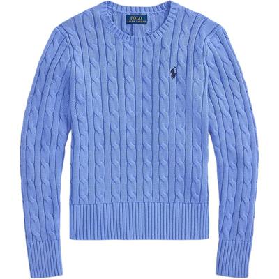 Polo Ribbed Cable Knit Cotton Pullover Long Sleeve Pony Embroidery Kids Sweaters 313901316-019