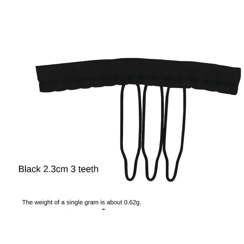 10ks/sada Hřebeny na paruky pro čepice paruky Spony do vlasů Spony do vlasů Tovární nabídka Sponky na paruky na prodlužování vlasů Nejlepší klipy na paruky Velké 3-7 zubů Černá