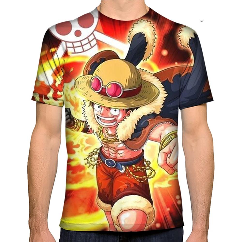 

Летняя мода креативность Луффи 3D печать горячая личность модная крутая рубашка с короткими рукавами 4XL