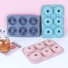 6 Grids Silicone Donut Mold DIY Handmade Cake Mold High Temperature Baking Round Cake Tool