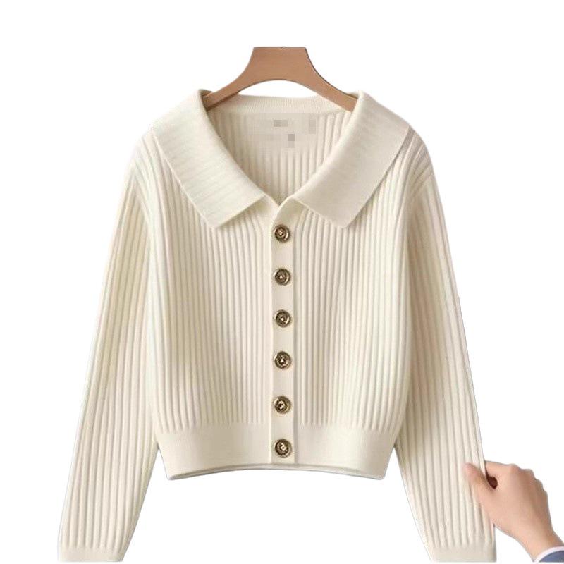 2025 French Luxe Women's Knit Cardigan - Autumn Chic, Simple, and Stylish
