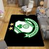 Shamrock Rovers Pattern Rug Floor Mat for Living Room or Bedroom Soft and Comfortable Carpet a Gift for Birthday and Holiday.