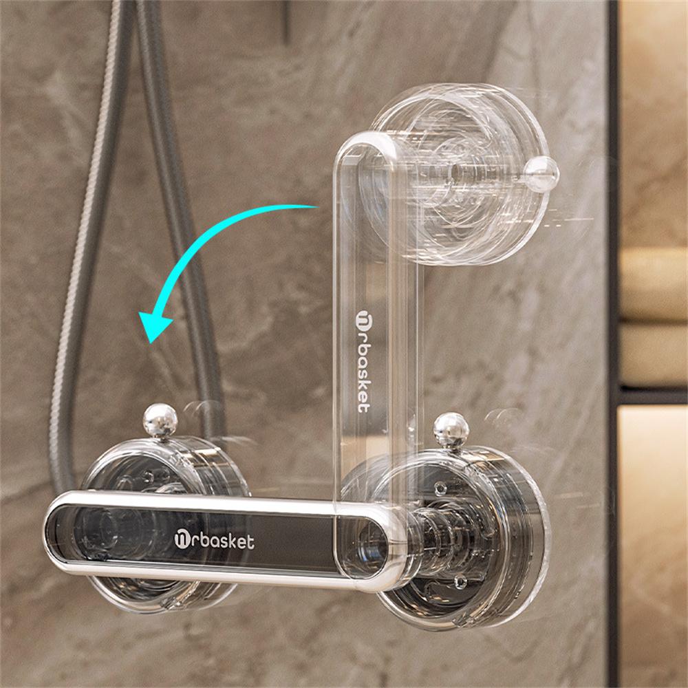 Anti-slip Handrail with Suction Cup No Drilling Shower Door Handle Offers Safe Grip Plastic Mobile Portable Furniture Handles