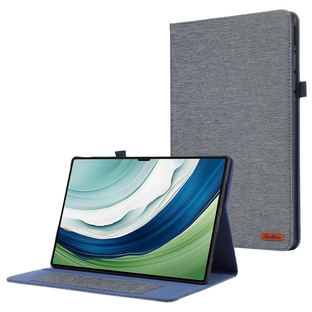 For Huawei MatePad Pro 12.2 (2024) Leather Case Card Holder Cloth Texture Tablet Stand Cover
