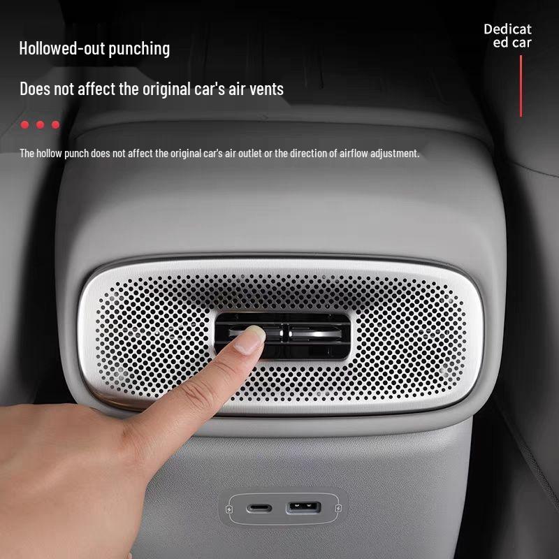 Leapmotor B10 Interior Dustproof Metal Cover: Dashboard Air Vent Frame Protective Sticker