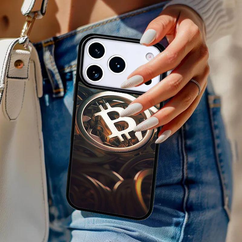 Bitcoin BTC Phone Case For iPhone 17 Air 14 15 13 12 Max Cover For Apple 14 15 16 16e 11 Pro Max Plus Coque