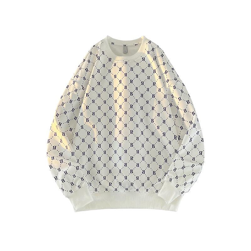 Trendy brand round neck sweatshirts for men and women in spring and autumn, versatile couple pullovers, casual hooded tops