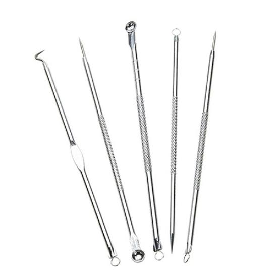5 Pcs Women Professional Blackheads Remover Extractor Acne Comedone Facial Tool